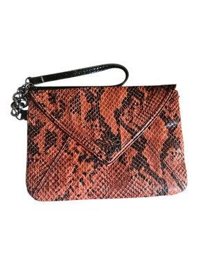 Simply Vera Vera Wang Faux Snakeskin Envelope Clutch Wristlet